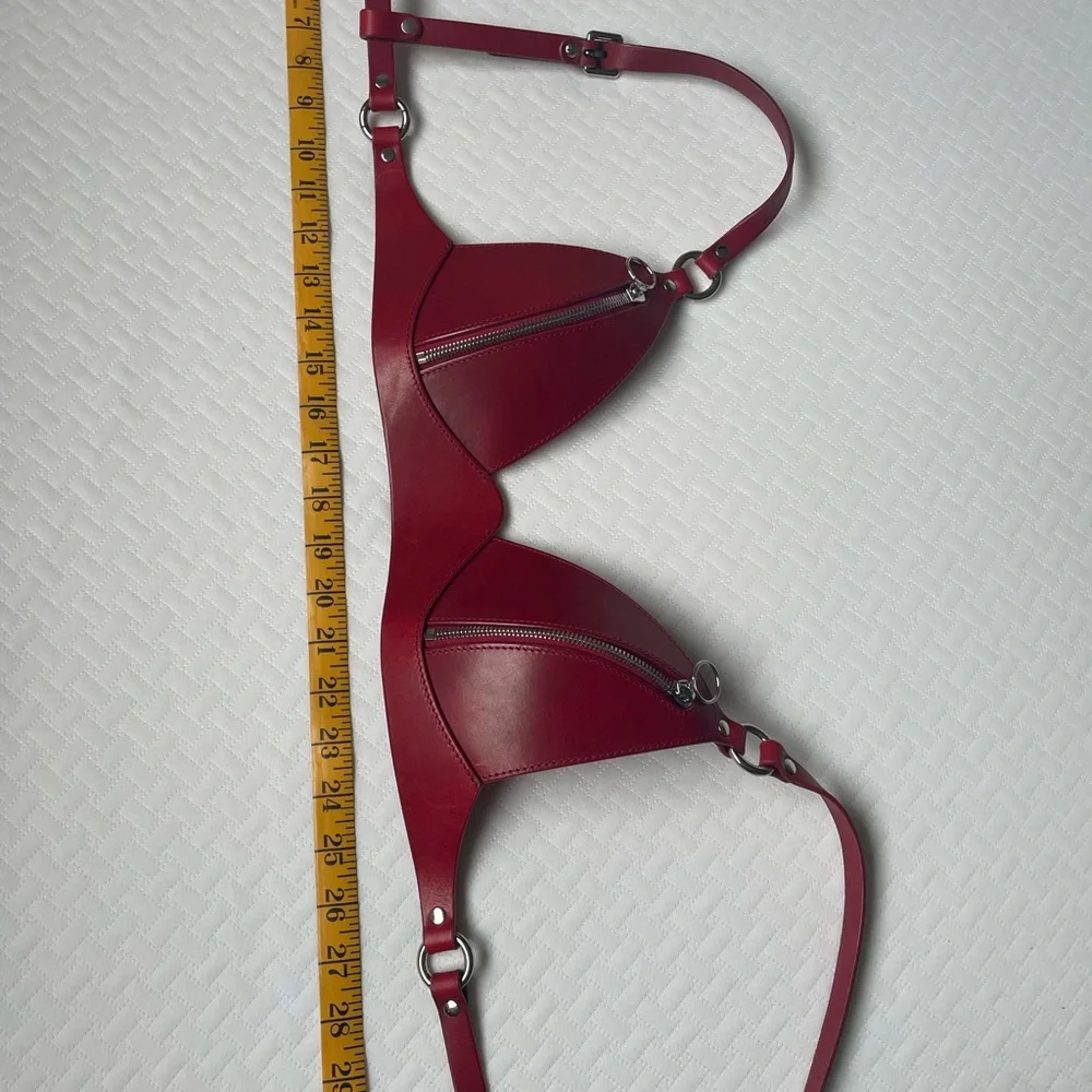 Anoeses red leather 3 piece set - Picture 13 of 16